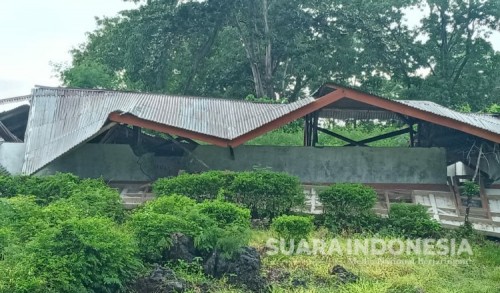 Akibat Hujan Deras, Gedung SDI Wae Waru di Manggarai Timur, NTT, Ambruk