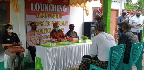Bupati Manggarai Timur Launching Posko Kampung Tangguh Nusantara dan Pengendalian Penyebaran Covid-19