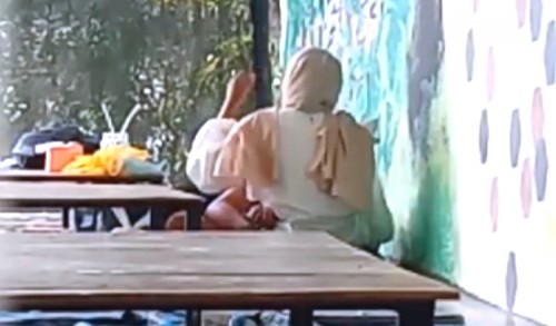 Kondisi Sepi, Dua Sejoli Terekam Kamera Beradegan Mesum di Cafe Tuban