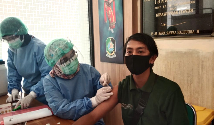 Wartawan di Banyuwangi Kembali Jalani Vaksinasi Covid-19
