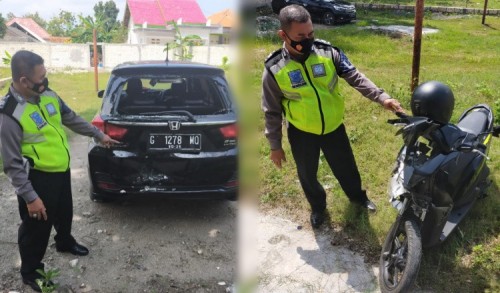Diduga Kurang Konsentrasi, Kakak Beradik di Tuban Luka-luka Akibat Tabrak Mobil