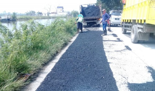 Jalan Pucangro Diperbaiki, Pemkab Lamongan Rancang Solusi Penanganan Banjir, Dengan Pembangunan TPT dan Jalan Rabat Beton