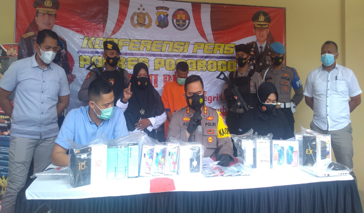 Gasak Puluhan HP di Ponorogo, Pria Asal Lampung Dibekuk Polisi
