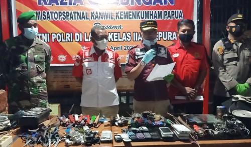 Razia di Lapas Abepura Jayapura, Ditemukan Banyak Barang Tajam