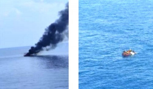 Kapal Bintang Jaya Mandiri Alami Kebakaran, 16 ABK Dievakuasi ke Tuban