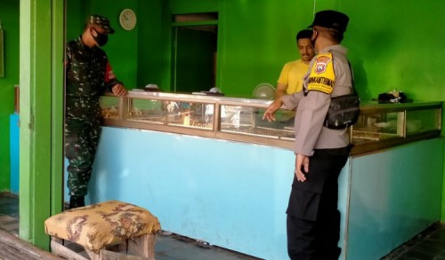Tingkatan Keamanan, TNI Polri di Pamekasan Pantau Toko Emas