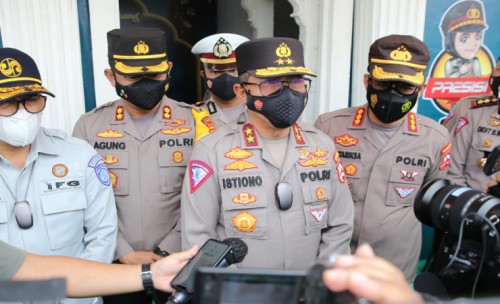 Mudik di Tiadakan, Korlantas Polri Chek Kesiapan Chek Point Pengamanan Penyekatan di Jombang