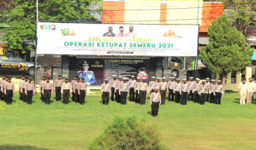 Polres Bondowoso Terjunkan Ratusan Personel Pelaksanaan Operasi Ketupat Semeru 2021