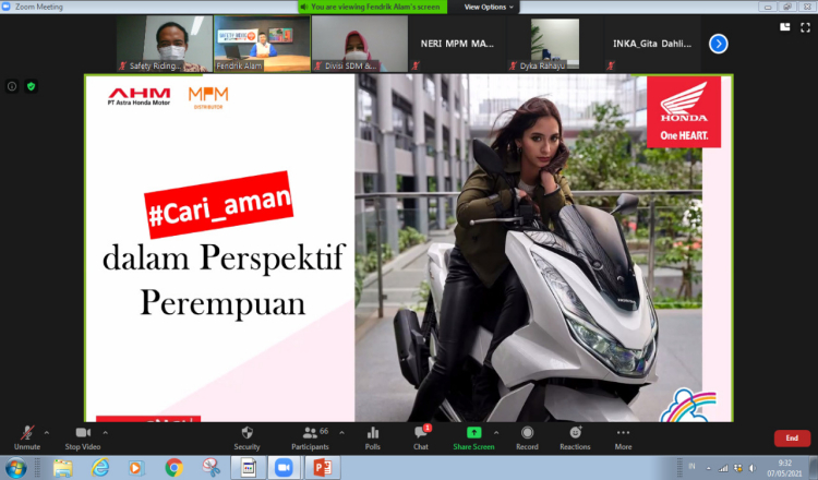 MPM Motor Gelar Diskusi Virtual Bahas Perempuan Cari Aman Saat Berkendara