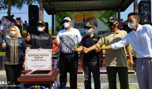 Resmikan Kampung Pesona, Wali Kota Madiun Targetkan Penghargaan Nirwasita Tantra Jelang HUT ke 103
