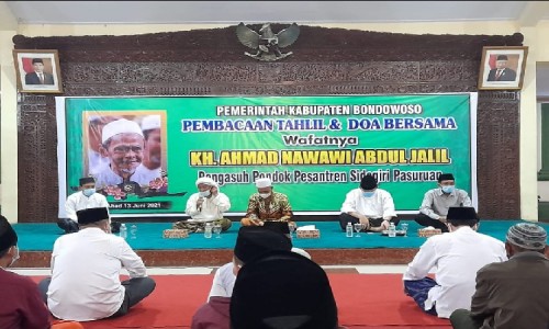 Kiai Nawawi Sidogiri Wafat, Pemkab Bondowoso Gelar Tahlil dan Doa Bersama