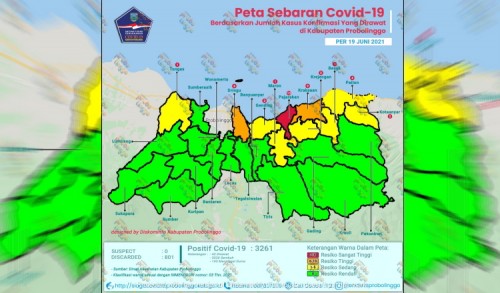Kasus Covid-19 di Probolinggo Meningkat, 14 Kecamatan Masih Zona Hijau