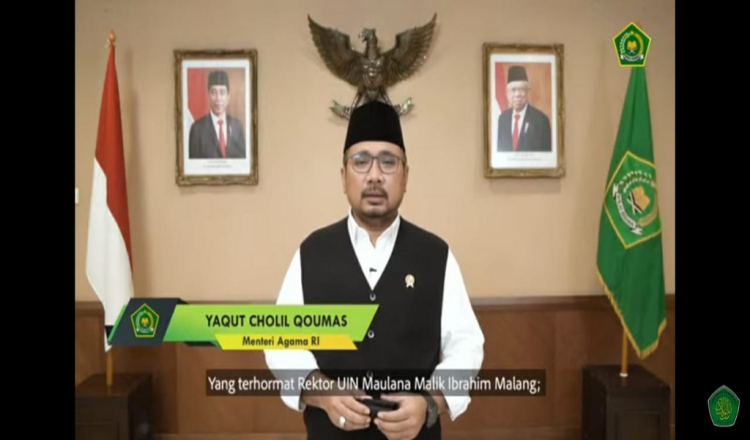 Jadi Pembicaraan Kuliah Tamu UIN Malang, Menteri Agama: Halal Bihalal Tradisi Indonesia