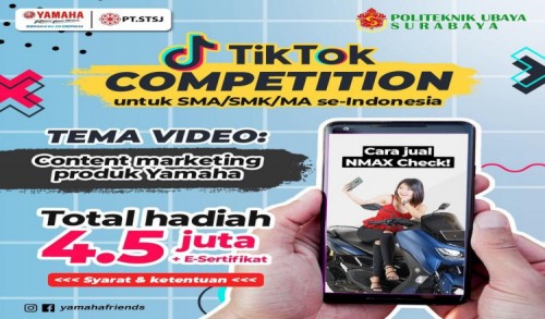 Asah Kreativitas, Yamaha Jatim dan Politeknik Ubaya Gelar Tiktok Competition