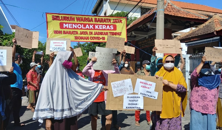 Sekolah Jadi Tempat Isolasi Mandiri, Warga Barata Jaya Tolak Kebijakan Pemkot Surabaya