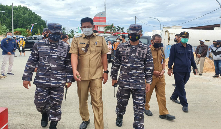 TNI AL Gencarkan Serbuan Vaksin Bagi Masyarakat Maritim, Lanal Sangatta Sasar Kota Bontang