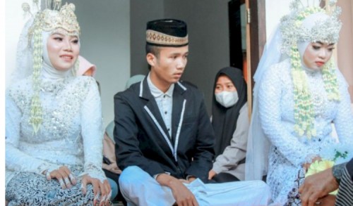 Berawal dari Cinta Segitiga, Pemuda di Lombok Nikahi 2 Kekasihnya Sekaligus
