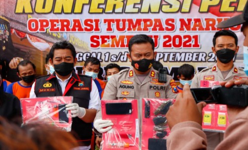 Operasi Tumpas Narkoba Semeru Polres Jombang Berhasil Amankan 26 Tersangka