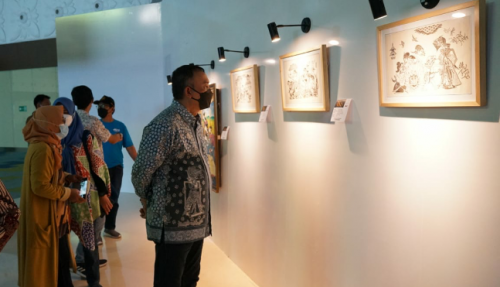 Lestarikan Budaya dan Seni Jawa, Dini Media Pro Gelar Pameran Seni Rupa Wayang di YIA