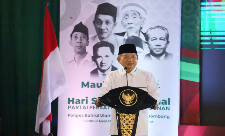 Peringati Maulid Nabi Muhammad Saw ,Ketua Umum PPP Kunjungi Ponpes Bahrul Ulum Tambakberas Jombang