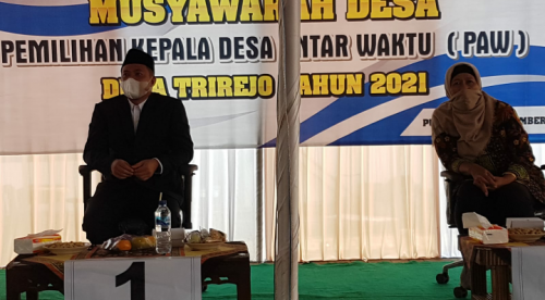 Andi Prasetiawan, Terpilih Jadi Kepala Desa Antar Waktu Desa Trirejo