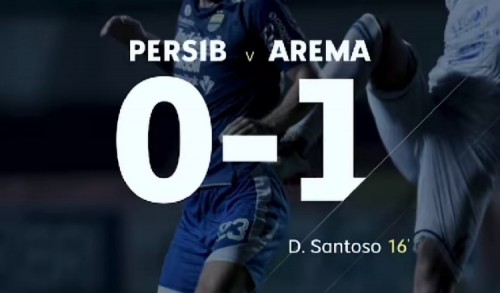 Persib Kalah 0-1 dari Arema, Singo Edan Geser Posisi Maung Bandung