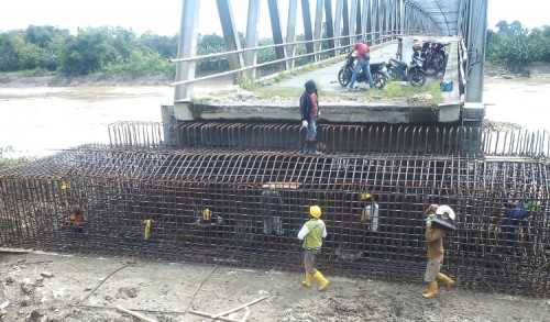 Progres Perbaikan Jembatan Glendeng Tuban Baru Capai 78 Persen