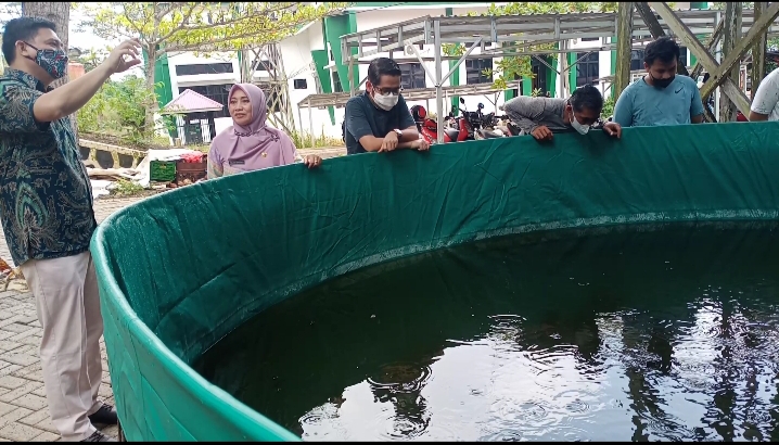 Empat Kolam Bioflok Disiapkan Sebagai Contoh Pelatihan Untuk Masyarakat