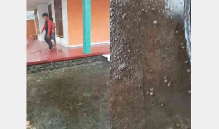 Hujan Es Landa Banyuwangi, Atap Rumah Warga Jebol