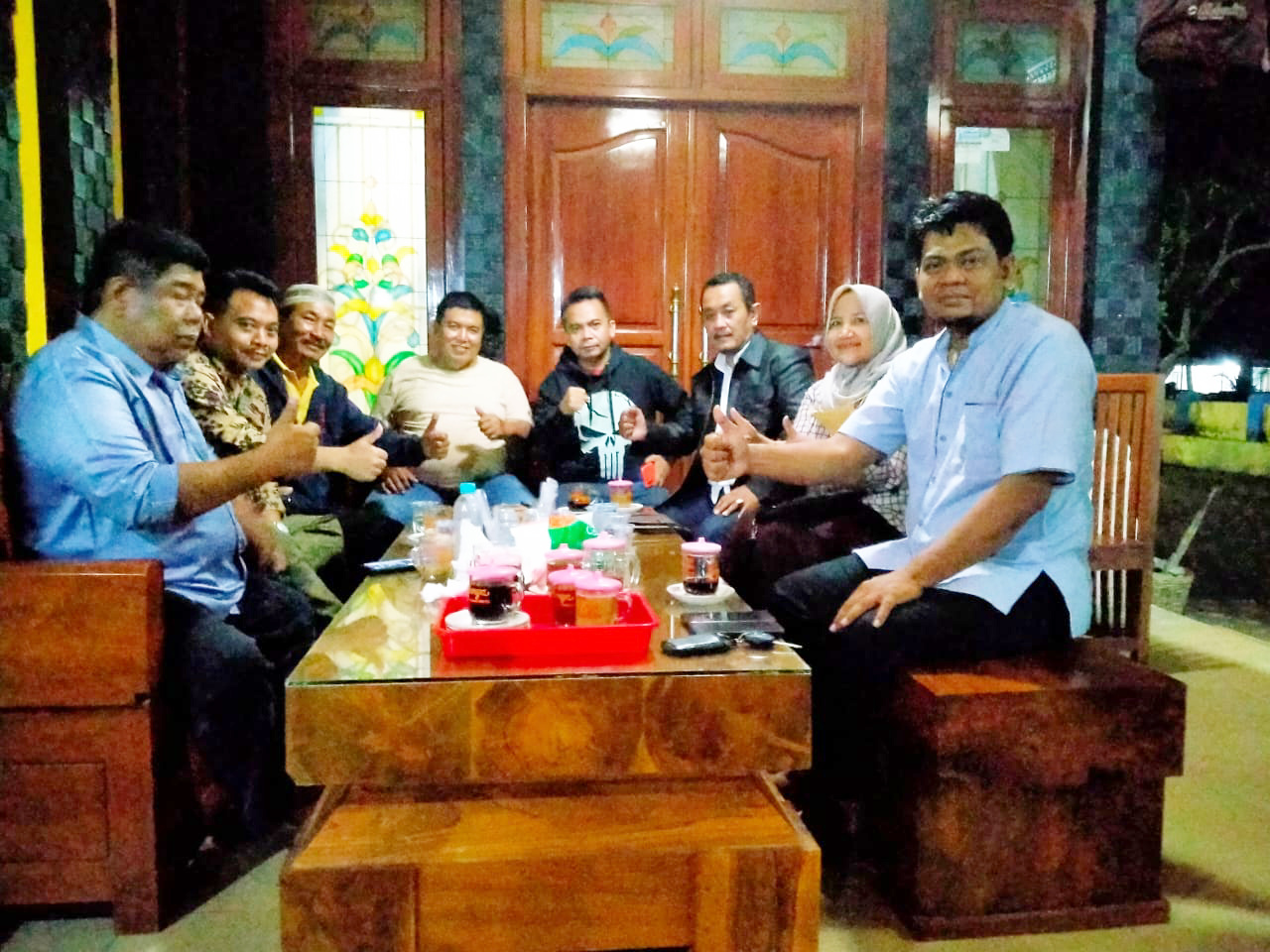 Tancap Gas Setelah Terpilih DPD Golkar Jombang, Andik Basuki R Ngopi Bareng dengan Beberapa Ketua Fraksi DPRD Jombang