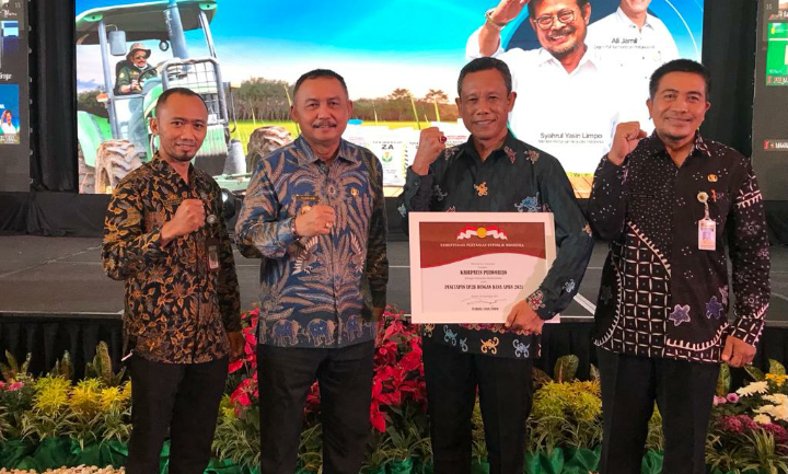 Selesaikan SK LP2B, Purworejo dapat Penghargaan dari Mentri Pertanian