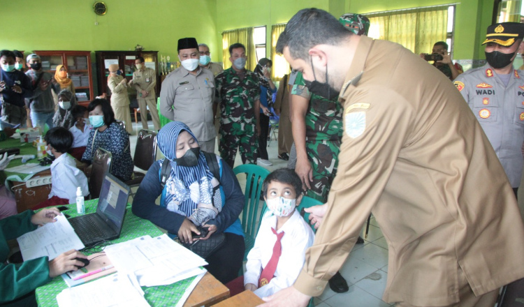 Dimulai Dari Kecamatan Kanigaran, Vaksinasi Anak Ditarget Capai 70 Persen Dalam Sebulan