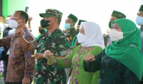 Bupati Bersama Dandim 0813 Dampingi Gubernur Jatim Resmikan Gedung Muslimat NU Pacul-Bojonegoro