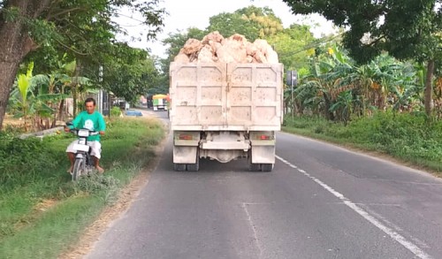 Angkutan Tambang Tanpa Penutup di Tuban, Mempertaruhkan Nyawa Pengguna Jalan 