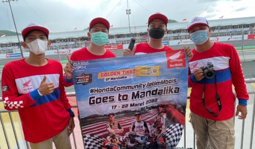Komunitas Honda Jatim Sukses Jelajahi 3 Pulau Nobar MotoGP Mandalika