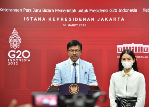 Perkuat Sosialisasi dan Promosi, Menteri Johnny Perkenalkan Jubir Presidensi G20 Indonesia 