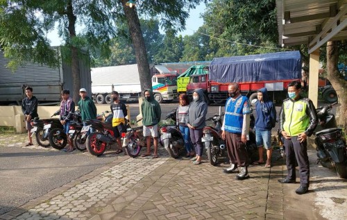 Polres Jombang Razia dan Amankan 10 Pembalap Liar di Ring Road Setempat