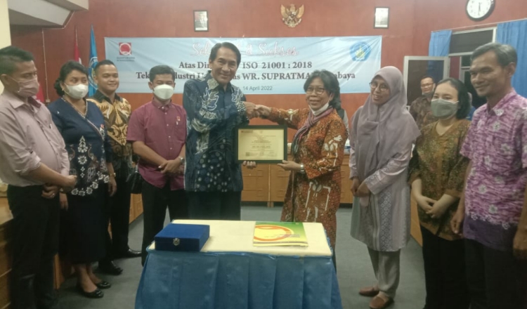 Prodi Teknik Industri Unipra Surabaya Kantongi Sertifikat ISO Penjamin Mutu 