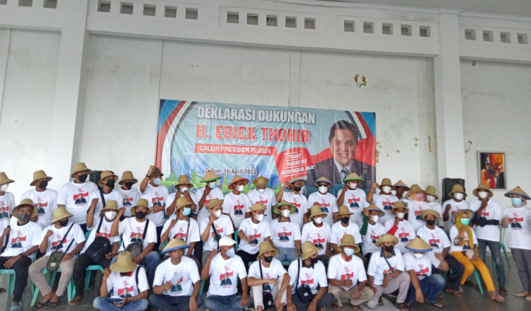 Komunitas Petani Tuban Deklarasi Dukung Erick Thohir Jadi Capres 2024