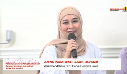 Pesan Kader Gerindra Jatim di Hari Kartini, Ajeng: Perempuan Harus Banyak Bersuara