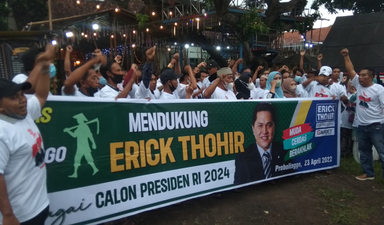 Komunitas Petani Probolinggo Bersatu Deklarasi Dukung Erick Thohir Capres RI 2024