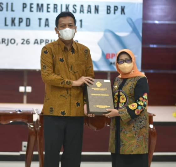 Pemkab Jombang Kembali Terima Penghargaan WTP dari Badan Pemeriksaan Keuangan RI 