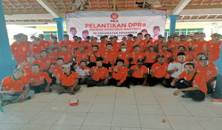Pemilu 2024, DPD PKS Jombang Kukuhkan Ranting DPR-a se- Kecamatan Kesamben 