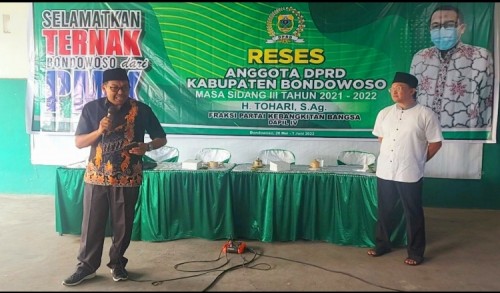 Reses DPRD Bondowoso, H. Tohari Ajak Masyarakat Selamatkan Ternak dari PMK