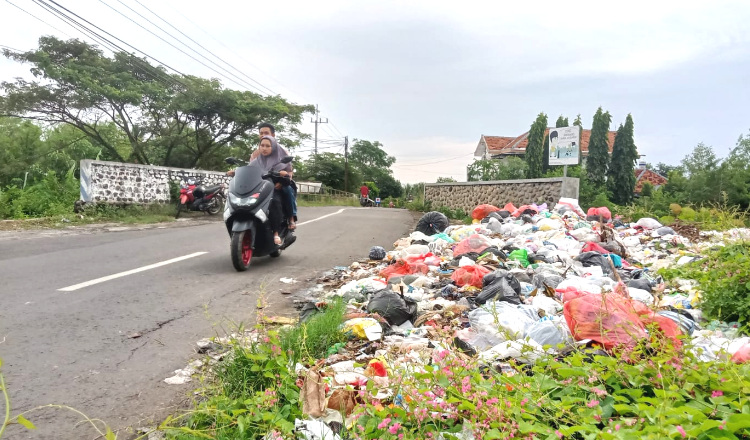 Tumpukan Sampah di Pinggir Jalan, DLH dan Pemdes Krejengan Saling Lempar Tanggung Jawab 