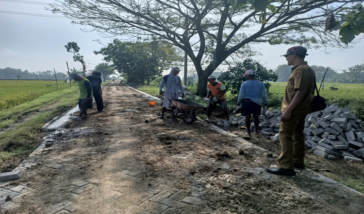Mudahkan Akses Jalan Petani, Kades di Ngawi Ini Terus Genjot Infrastruktur