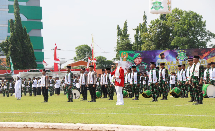 Opening Ceremony Liga Santri Piala KASAD Digelar di Stadion Merdeka Jombang 