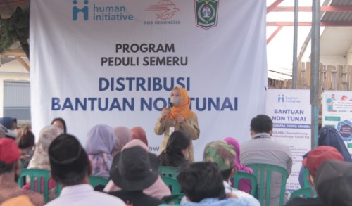 Human Initiative Gelontorkan Dana Bantuan Non Tunai Kepada Warga Terdampak Erupsi Semeru