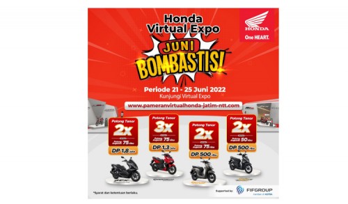 Juni Bombastis, Diskon Spesial Hingga Rp. 2,7 Juta dan 30 Helm Ekslusif di Honda Virtual Expo 