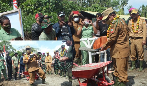 Wabup Keerom Pimpin Apel Pembukaan TMMD Ke-114 di Kampung Suskun